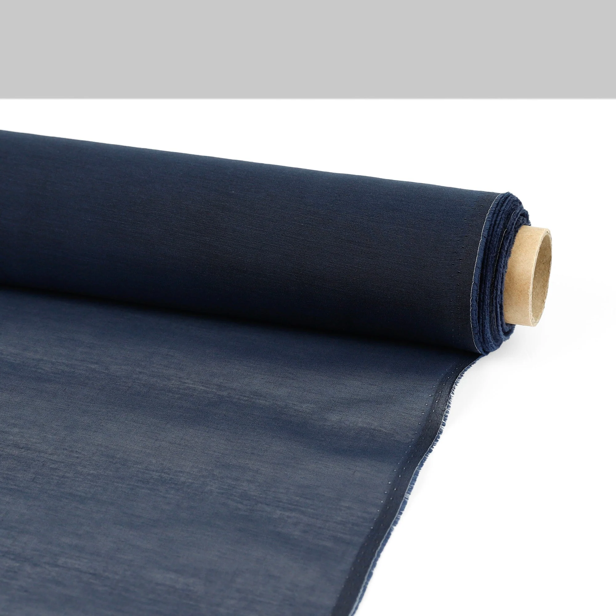 Sheer Cotton/Silk Organdy - Midnight - Image 3