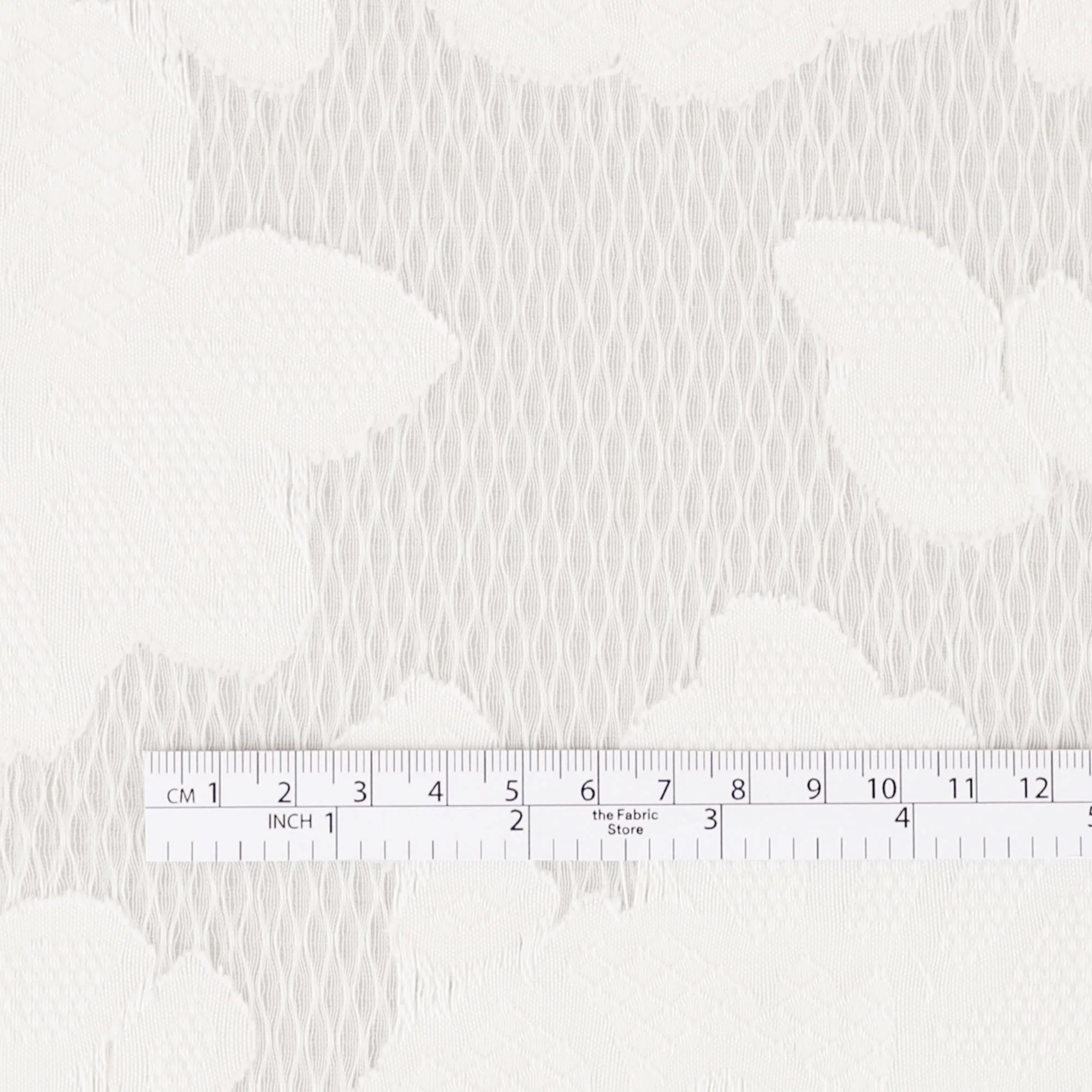 Sheer Peony Jacquard - White - Image 3