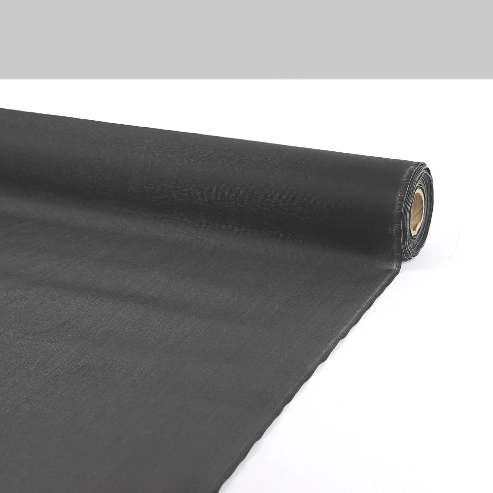 Shimmer Silk/Nylon Organza - Onyx - Image 3