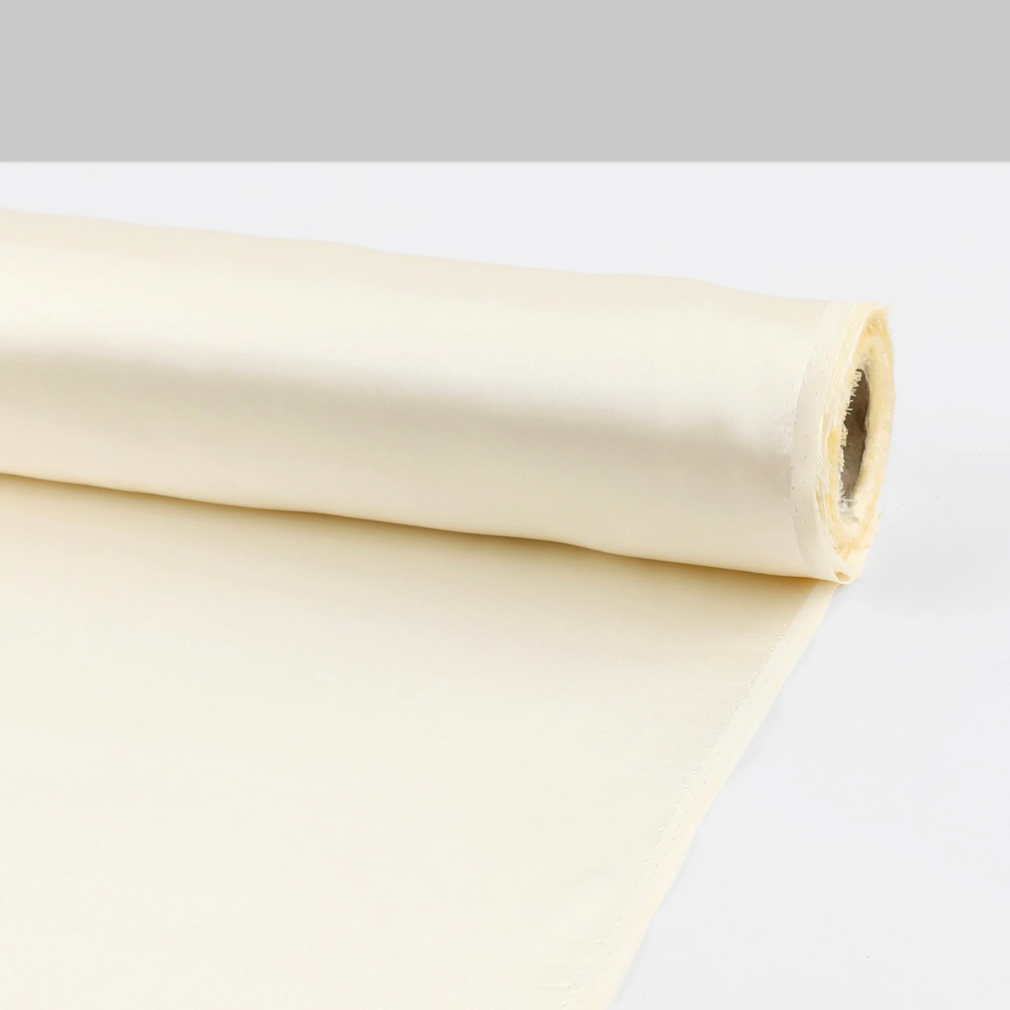 Silk/Cupro Satin - Cream - Image 3