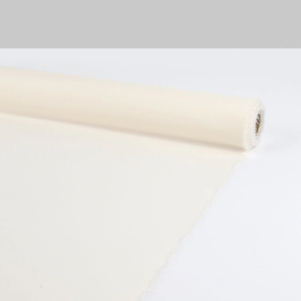 Silk/Poly Double Georgette - Ivory - Image 3