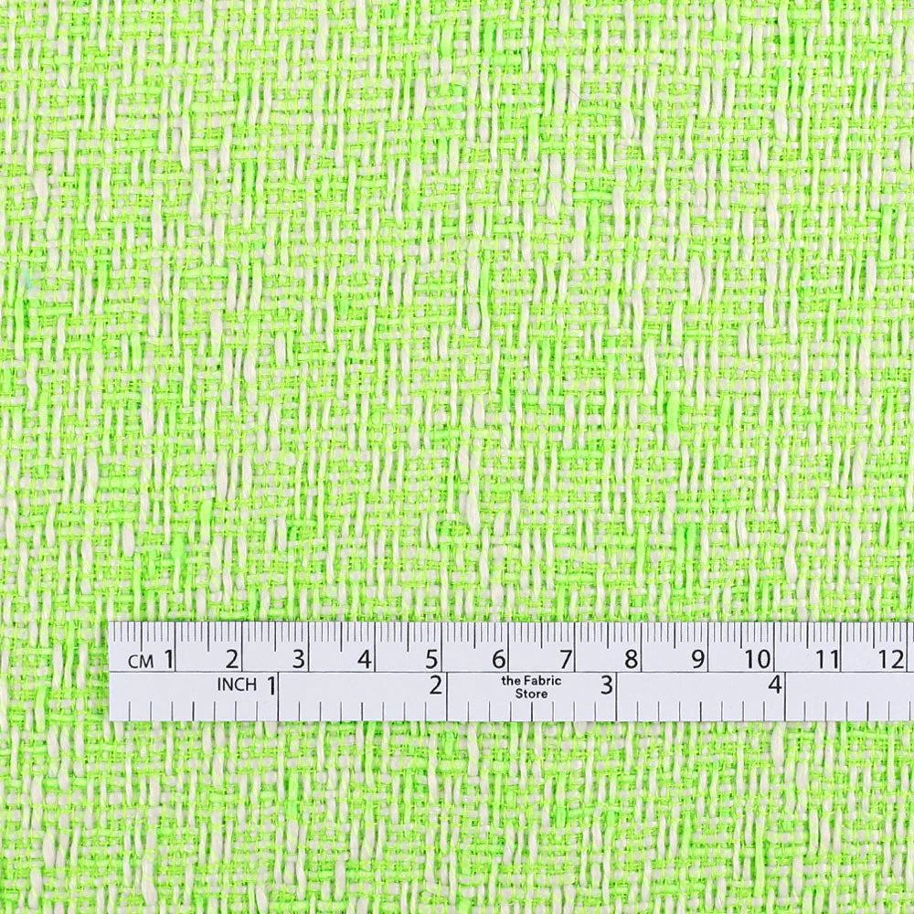 Slubby Poly Tweed - Apple Ice - Image 4
