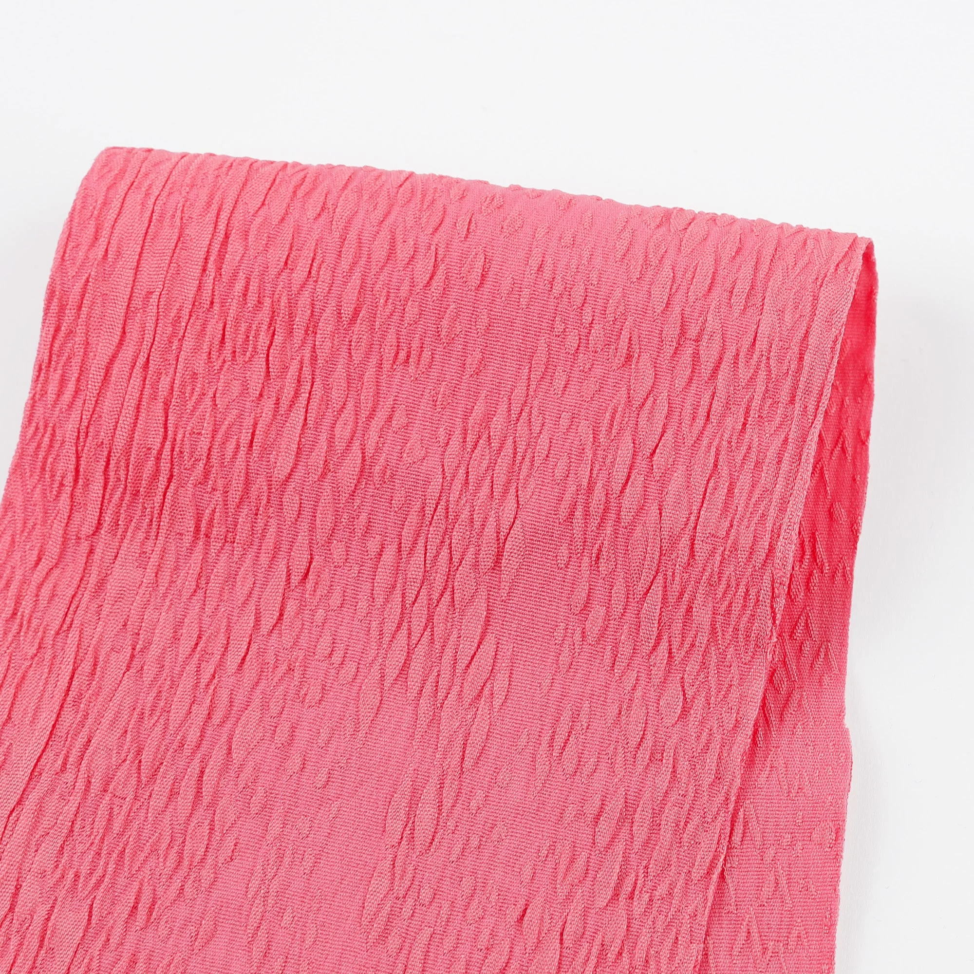 Snakeskin Stretch Jacquard Suiting - Tulip