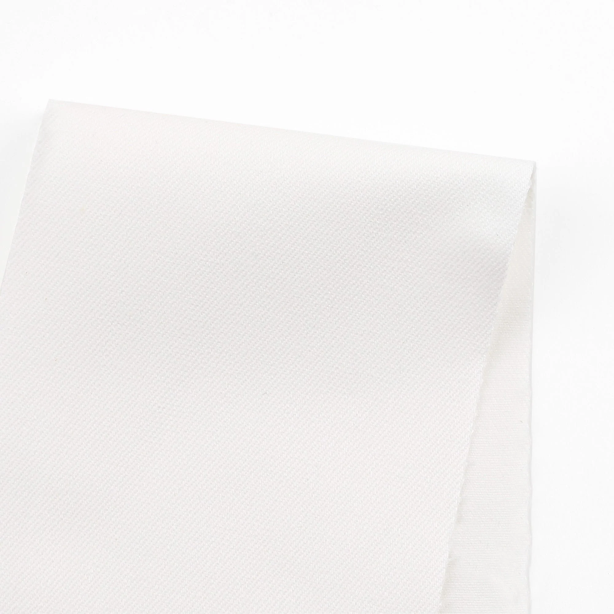 Stretch Cotton Blend Drill - Ivory