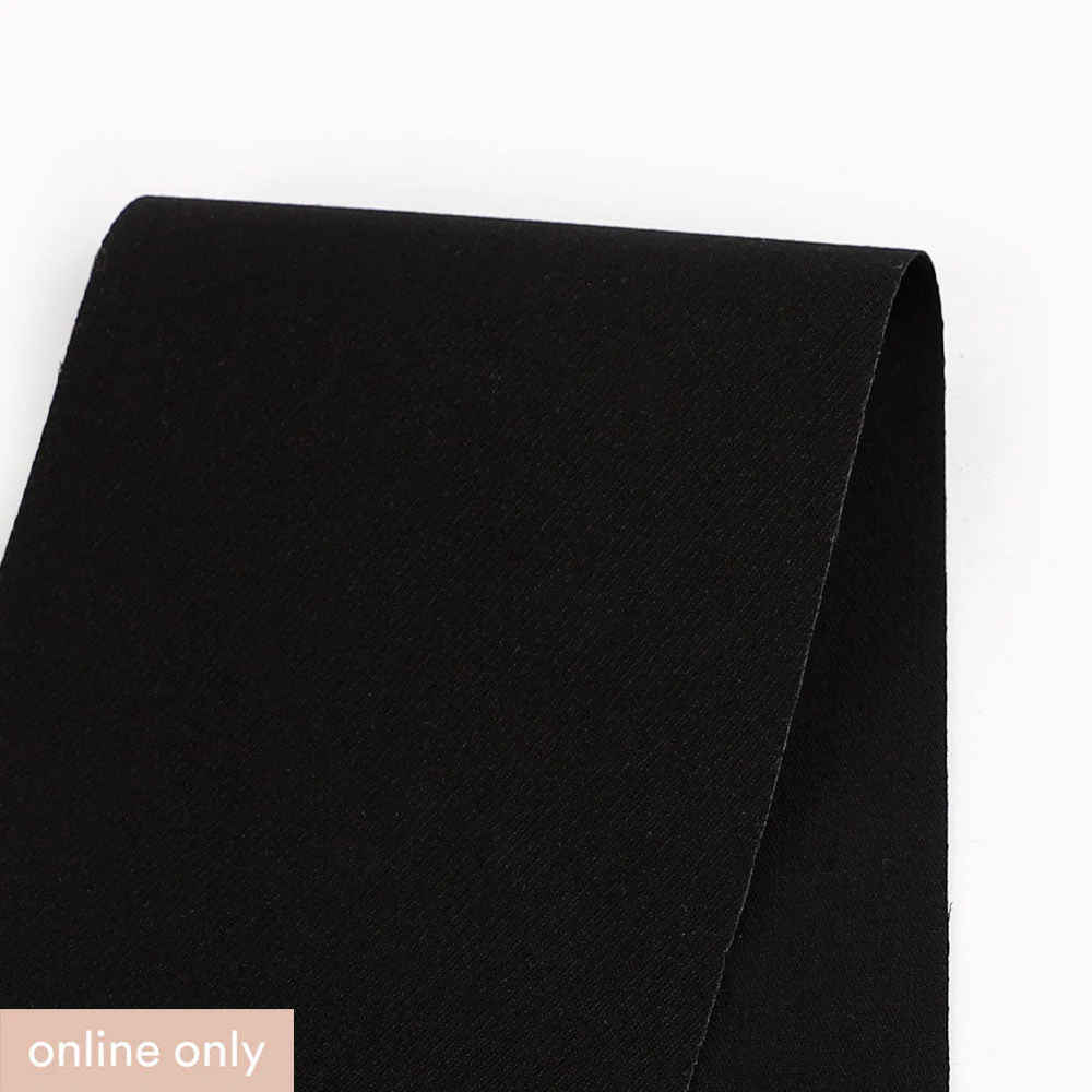 Stretch Cotton/Poly Twill - Black