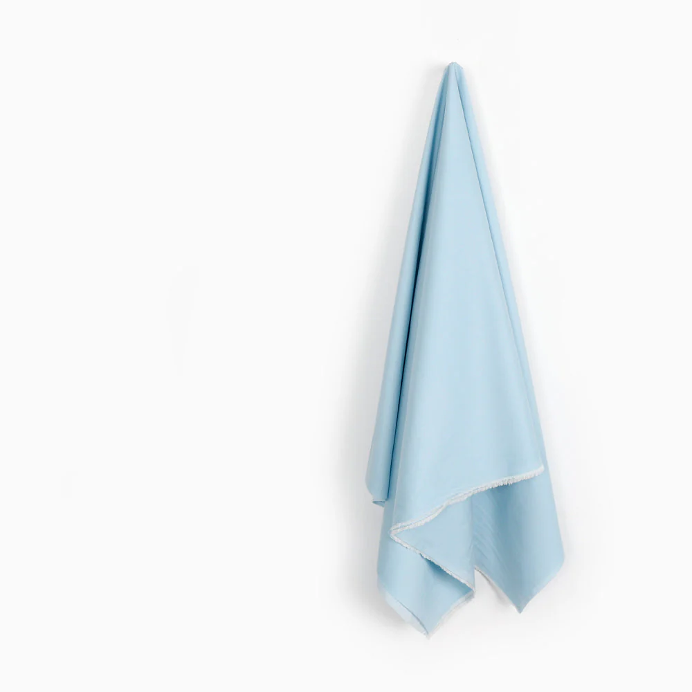Stretch Cotton/Poly Twill - Ice Blue - Image 2