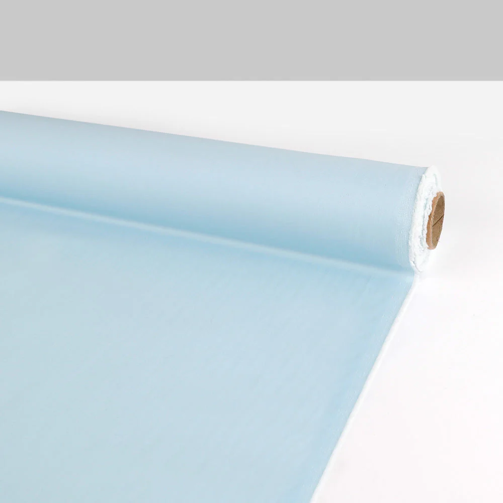 Stretch Cotton/Poly Twill - Ice Blue - Image 3