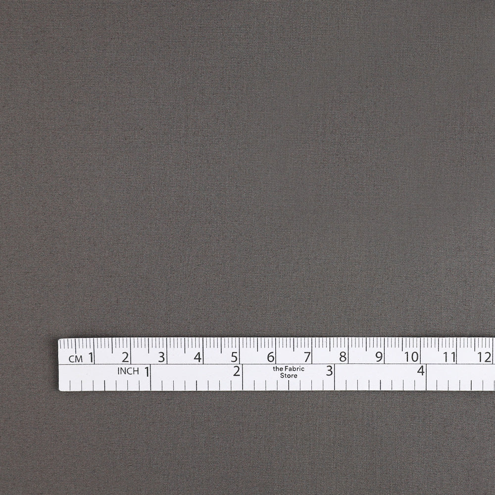 Stretch Cotton Shirting - Fossil - Image 4