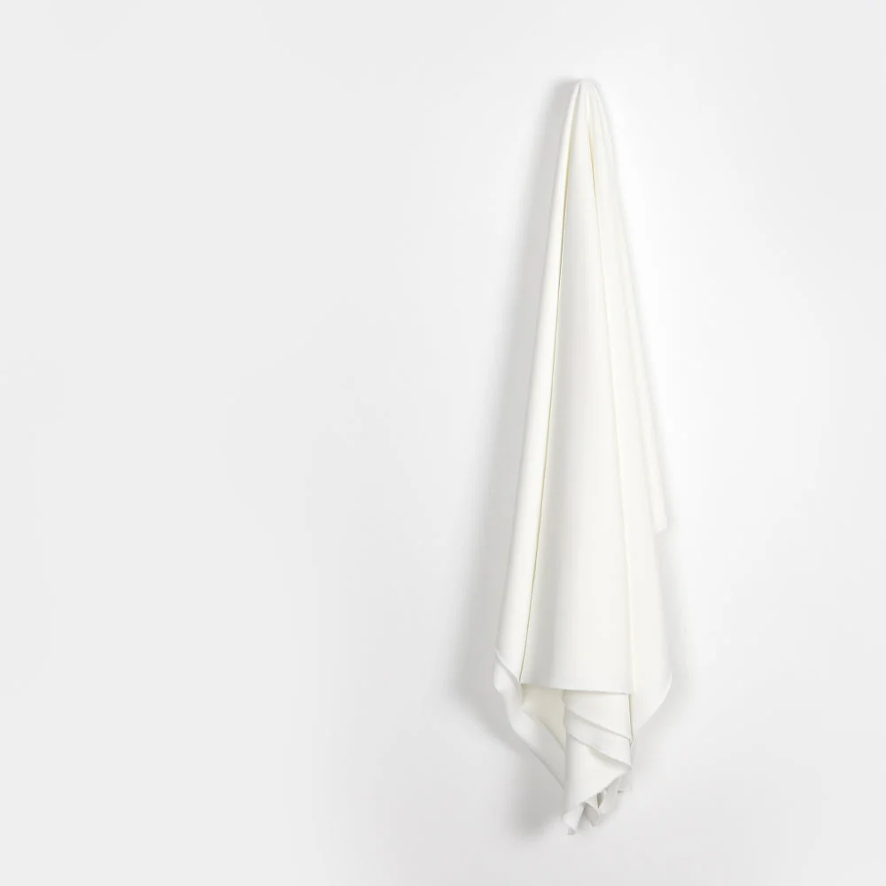 Stretch Crepe Back Knit - Ivory - Image 2