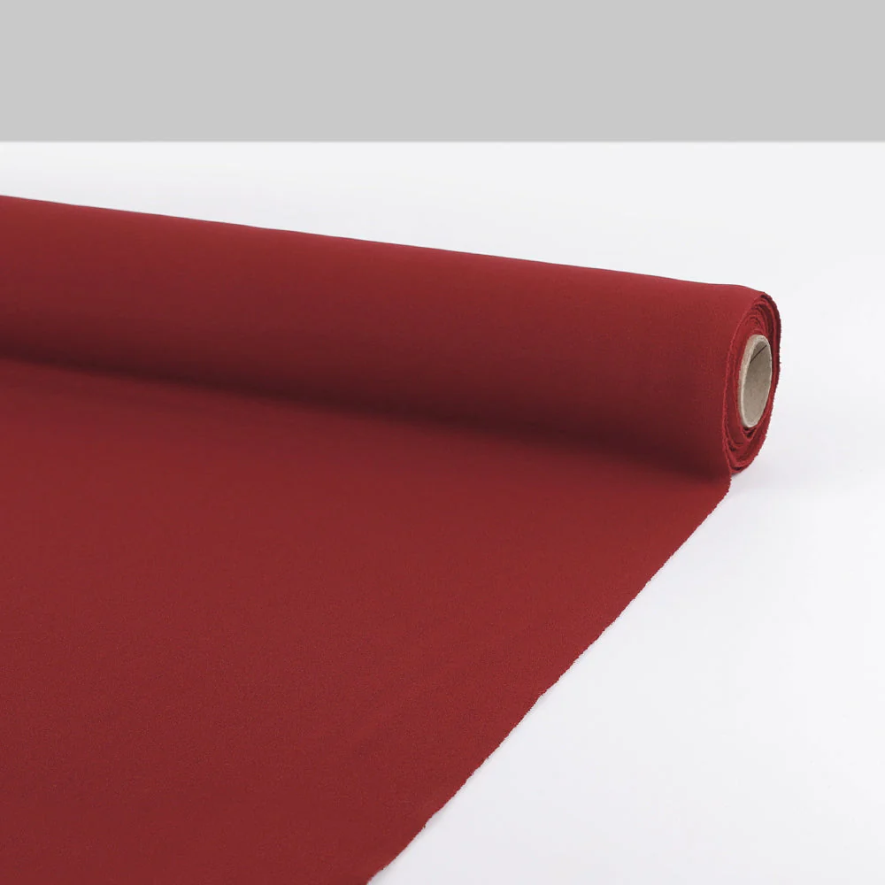 Stretch Crepe Back Knit - Oxblood - Image 3