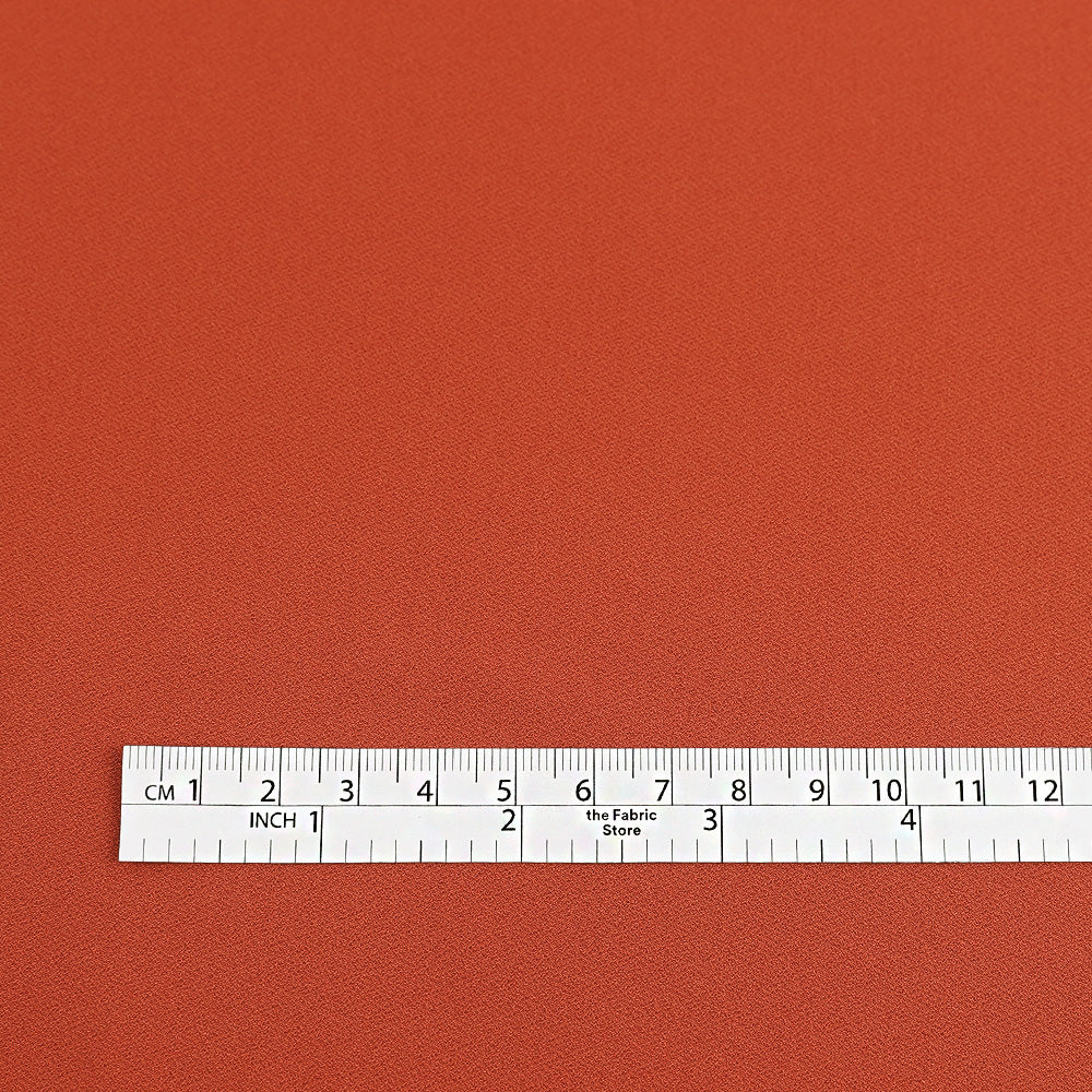 Stretch Poly Crepe Jersey - Burnt Orange - Image 4