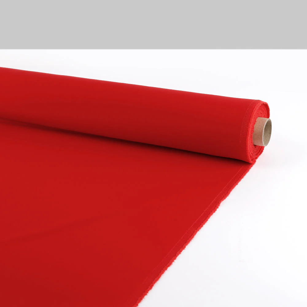 Stretch Poly/Viscose Twill Suiting - Scarlet - Image 3