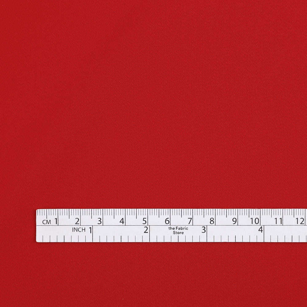 Stretch Poly/Viscose Twill Suiting - Scarlet - Image 4