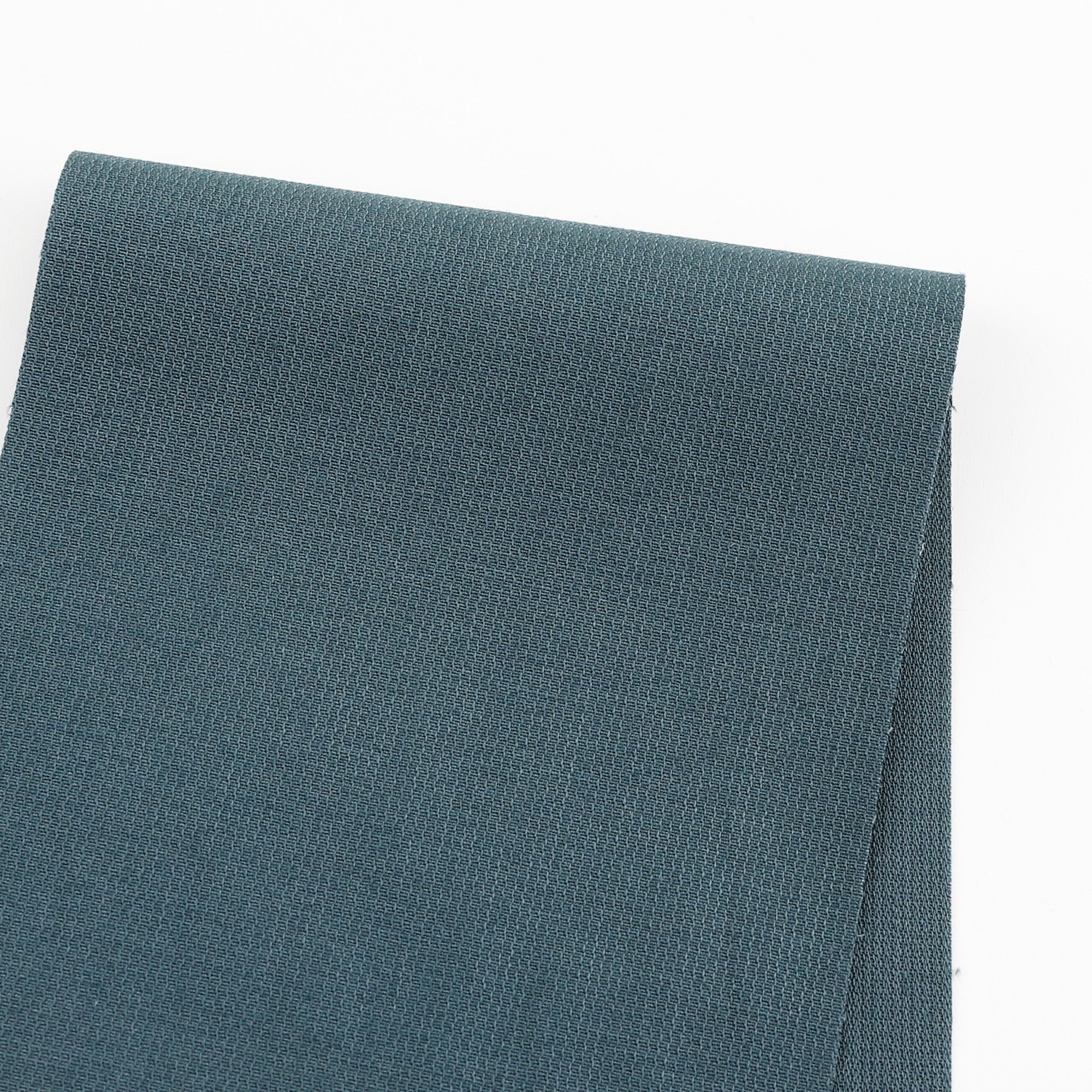 Stretch Ribbed Shirting - Bluestone