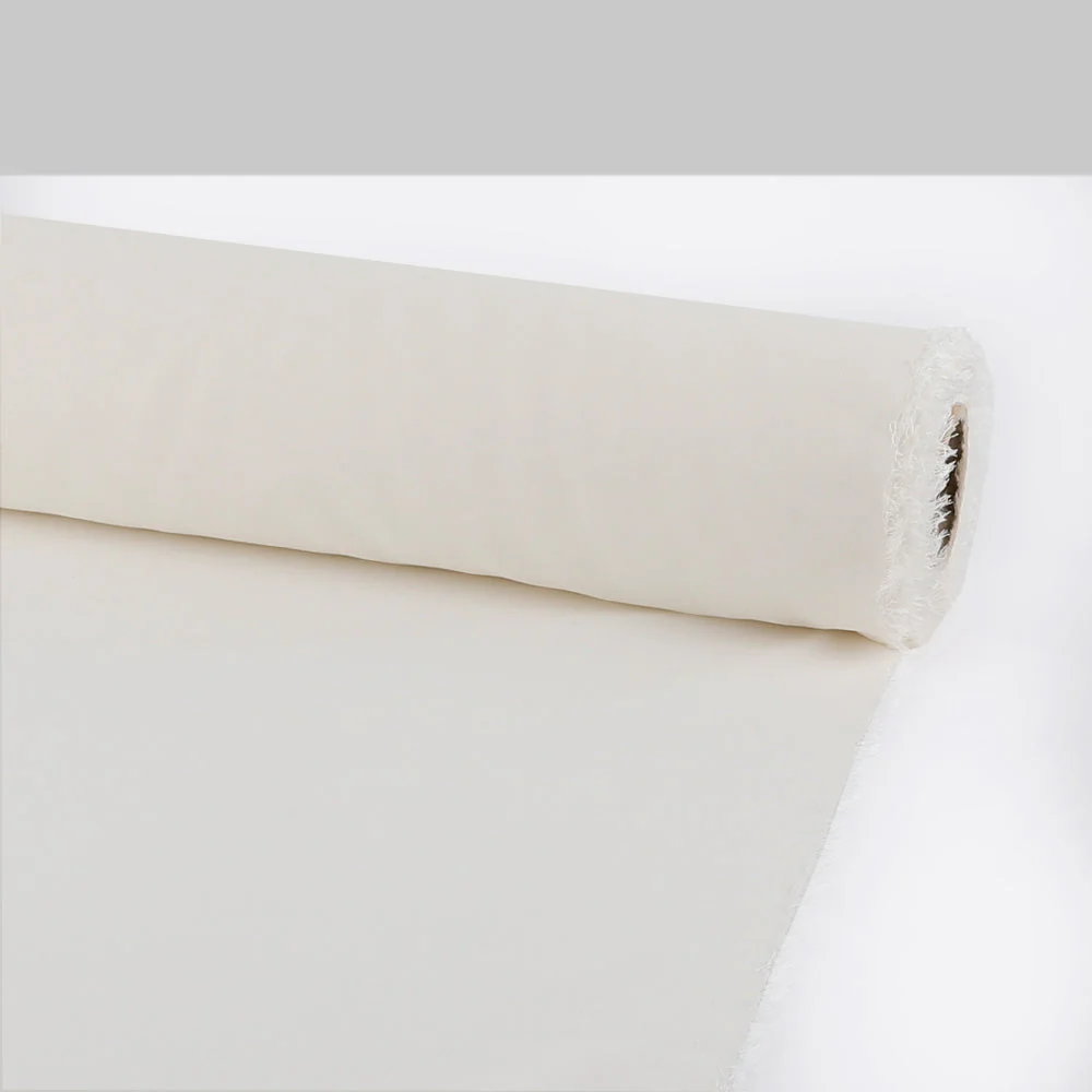 Stretch Silk Georgette - Ivory - Image 3