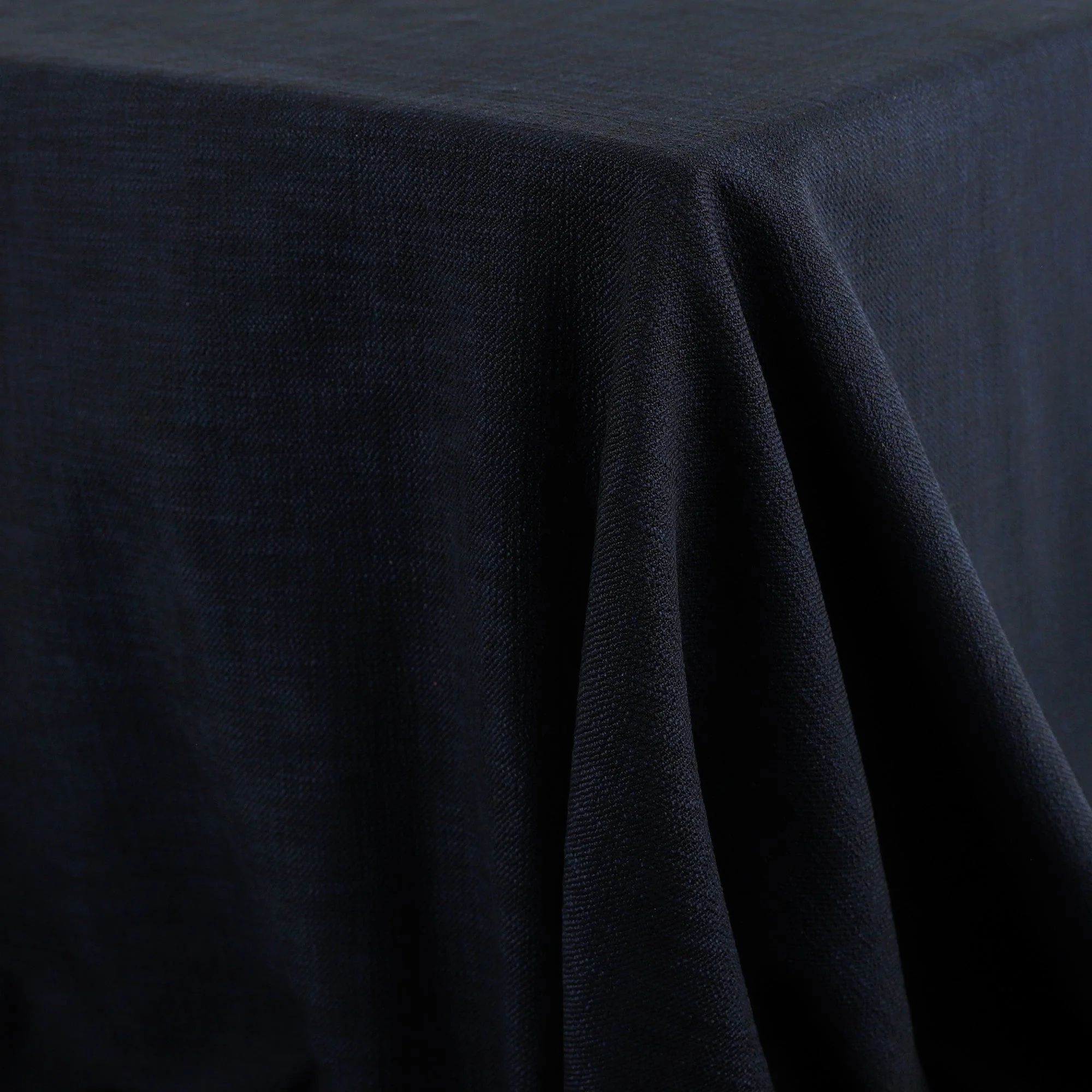 Stretch Slubby Cotton/Poly Twill - Midnight - Image 2