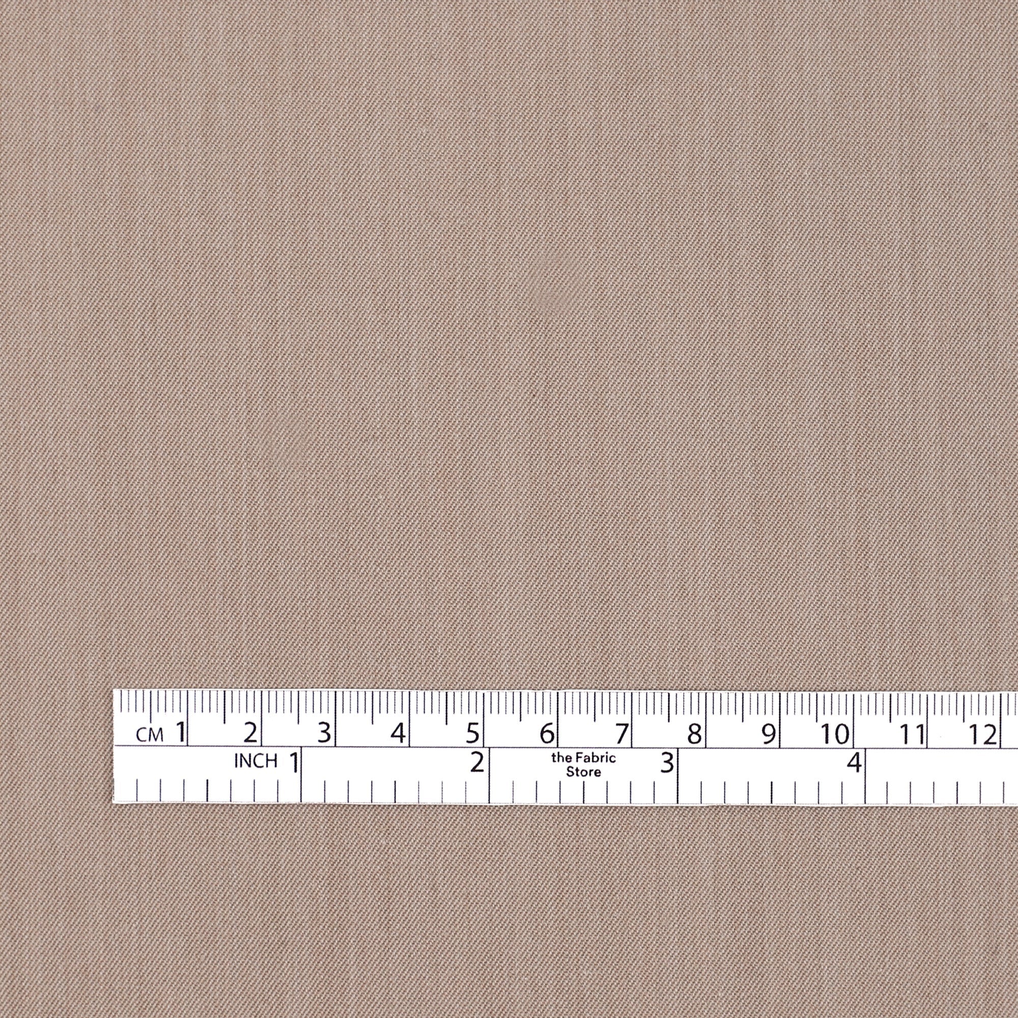 Striated Wool Blend Twill - Dusty Mauve - Image 4