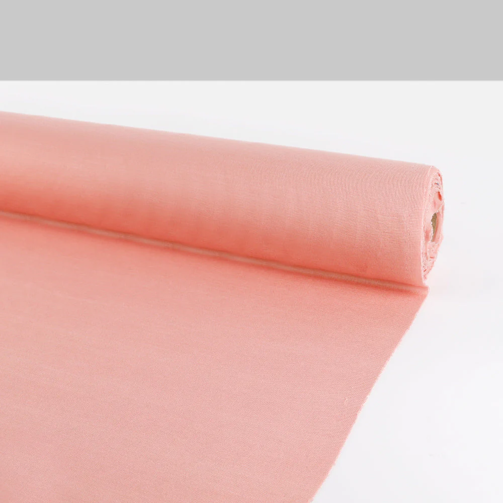 Tencel 1x1 Rib Knit - Salmon - Image 3