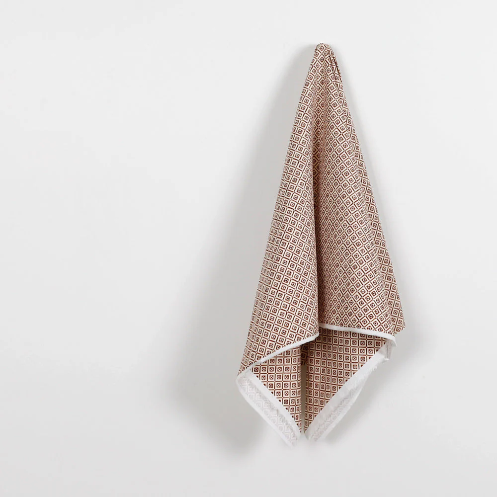 Tile Stretch Cotton Canvas - Sumak - Image 2