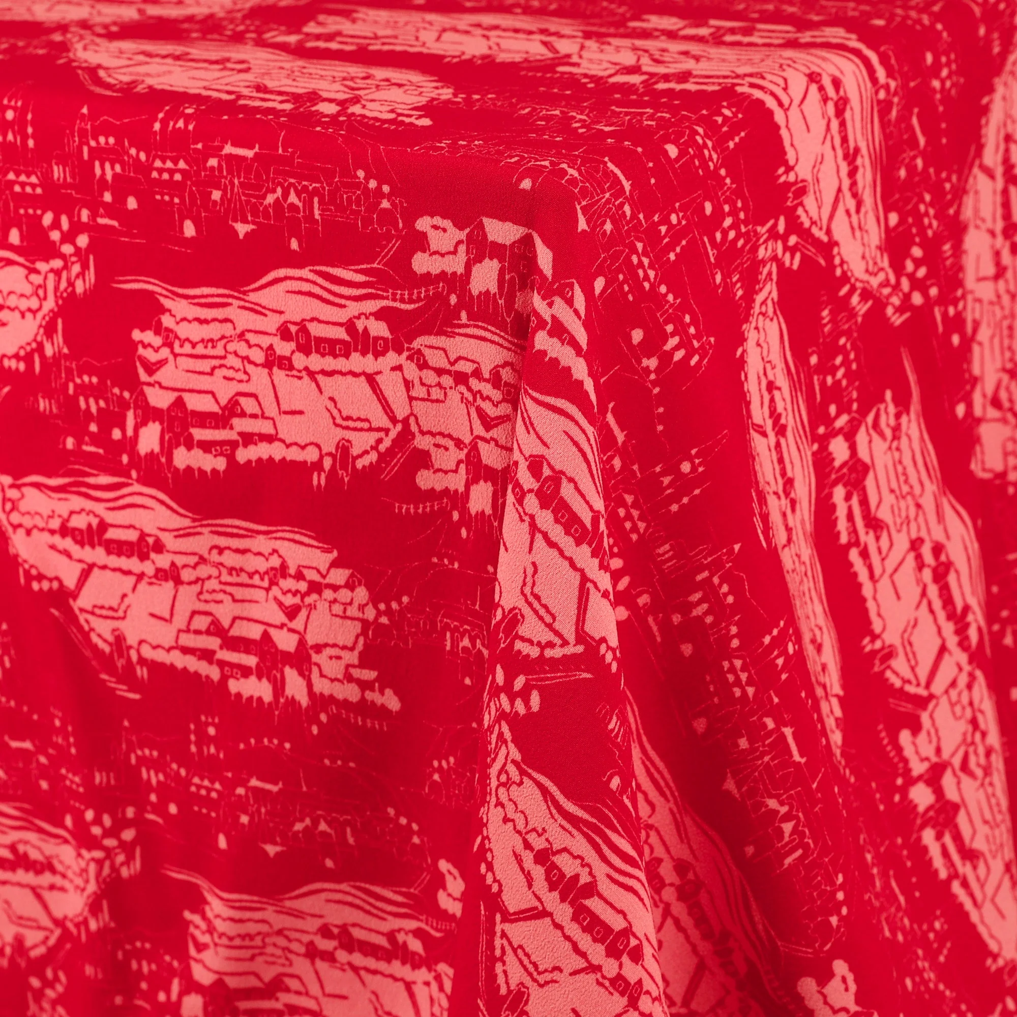 Townlet Viscose Crepe - Pomegranate - Image 2