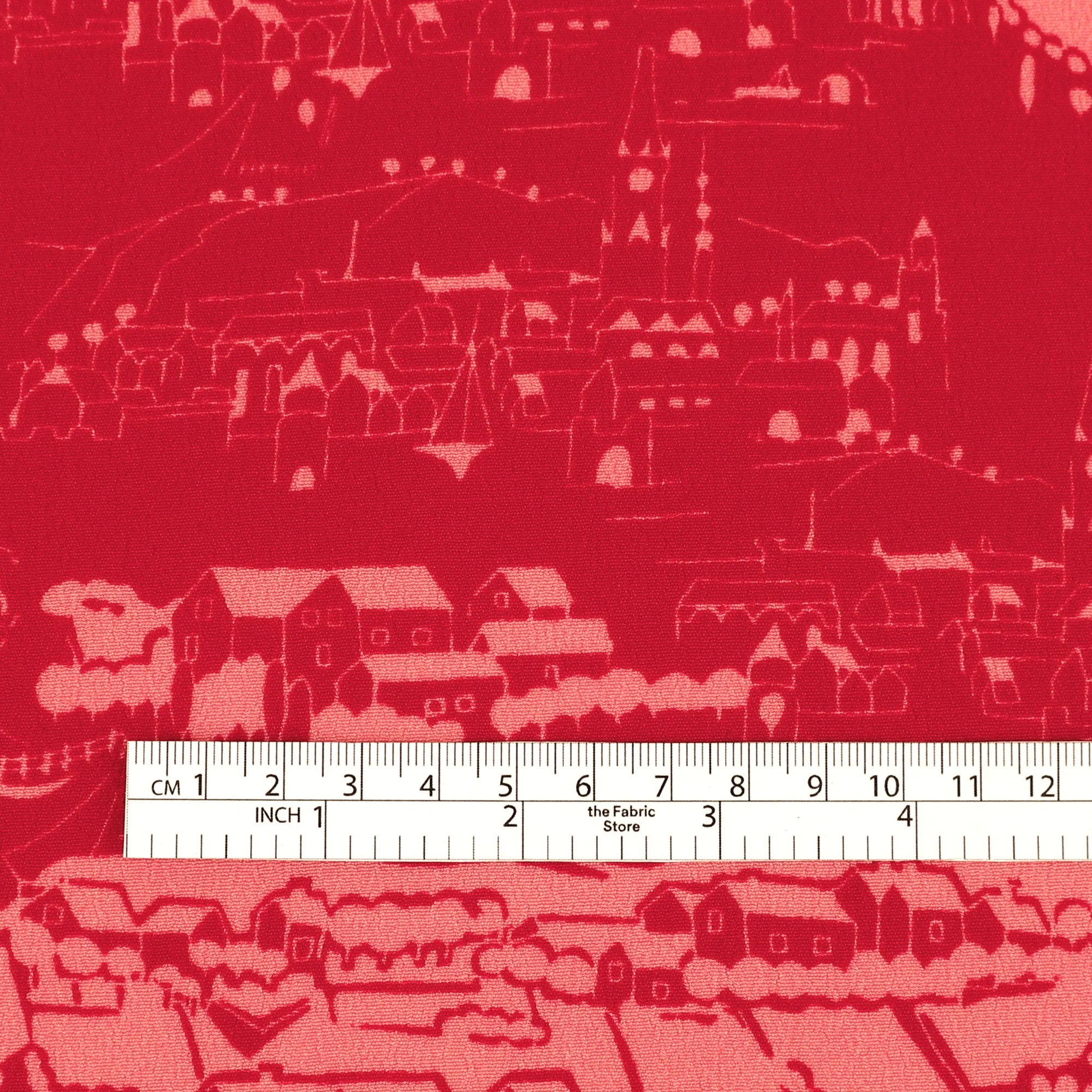 Townlet Viscose Crepe - Pomegranate - Image 4