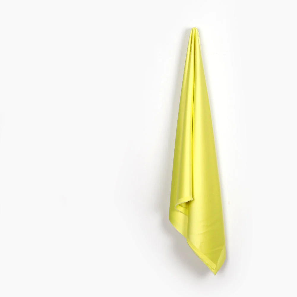 Triacetate/Poly Satin - Highlighter Yellow - Image 2