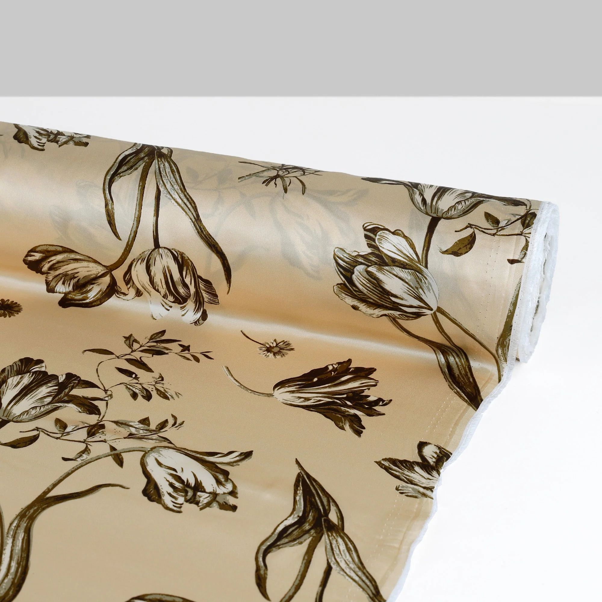 Tulip Silk Satin - Champagne - Image 3
