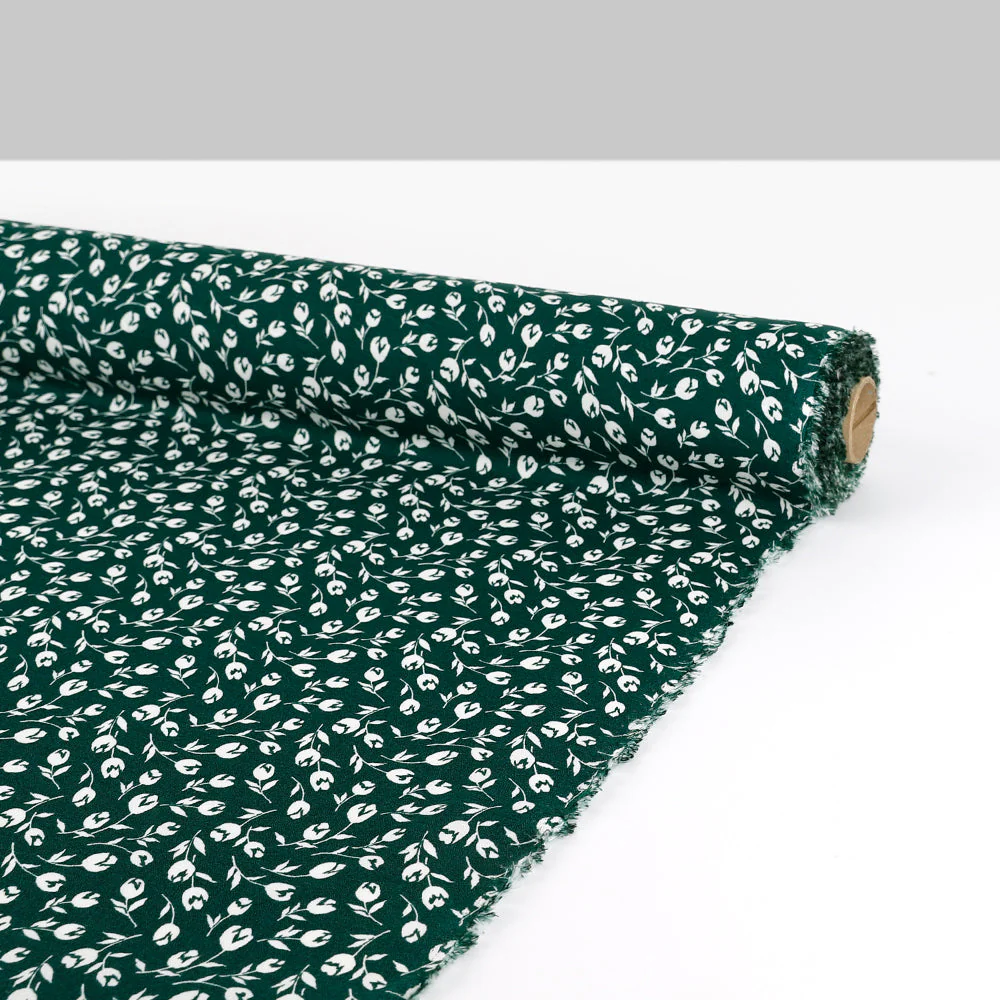 Tulip Viscose/Rayon Crepe - Malachite - Image 3