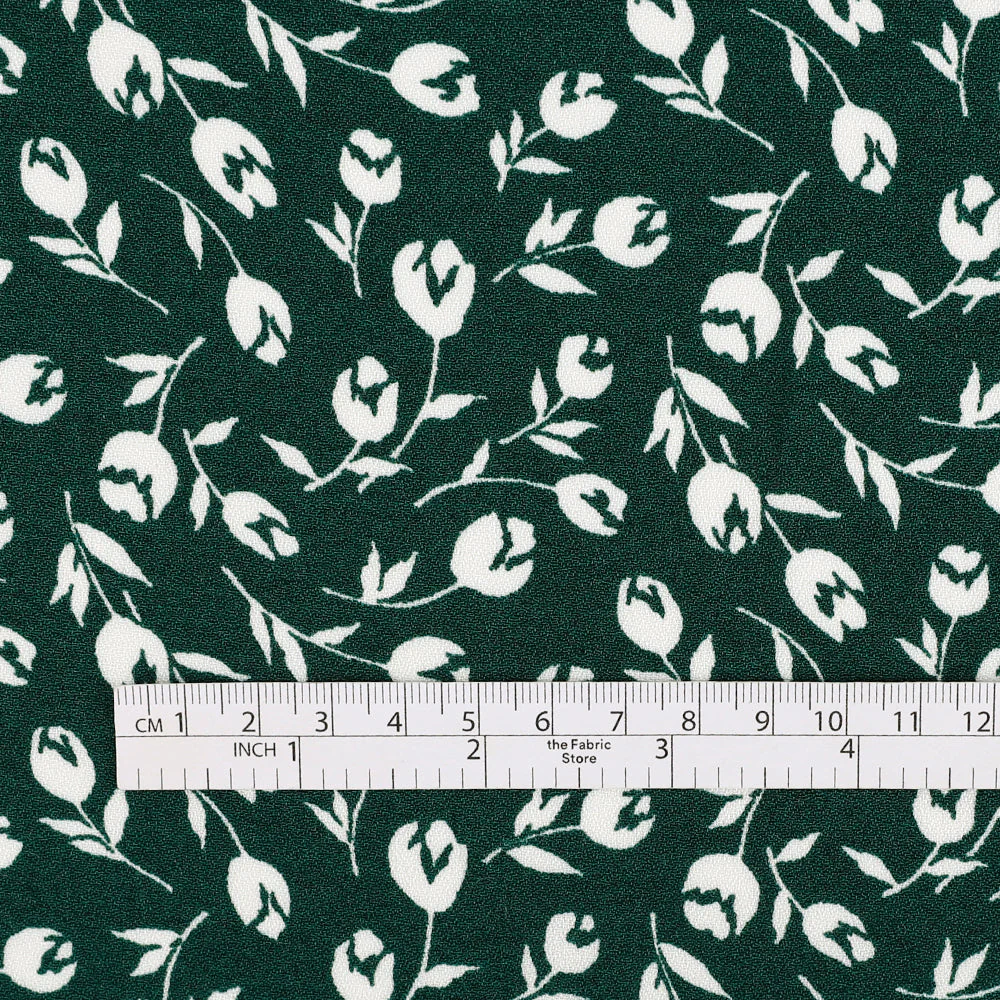 Tulip Viscose/Rayon Crepe - Malachite - Image 4
