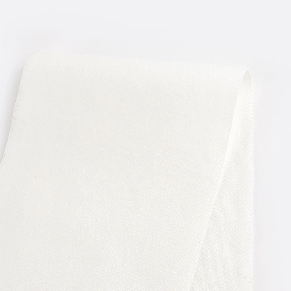 Tumbled Herringbone Cotton - Ivory