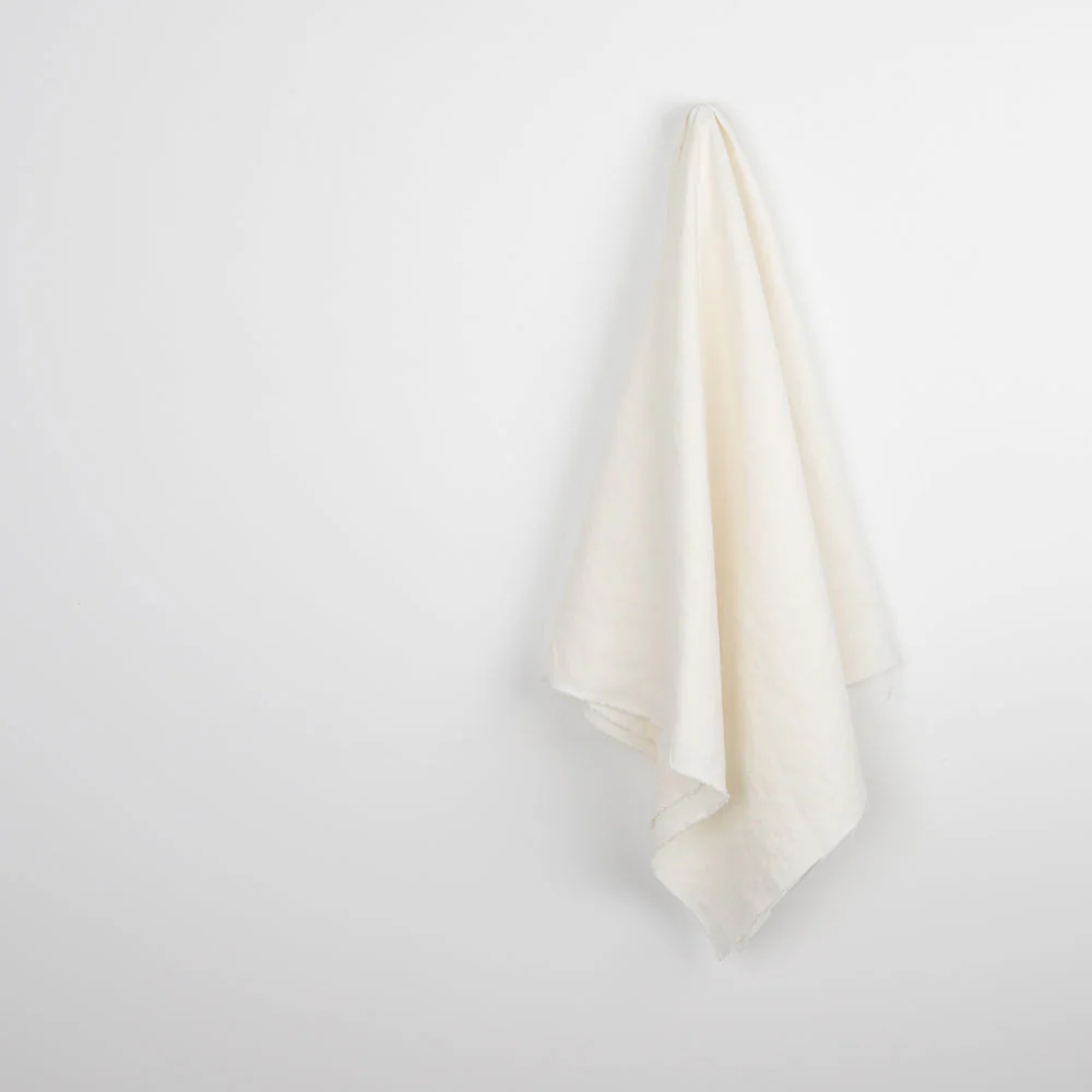 Tumbled Linen Canvas - Light Cream (Pieces) - Image 2