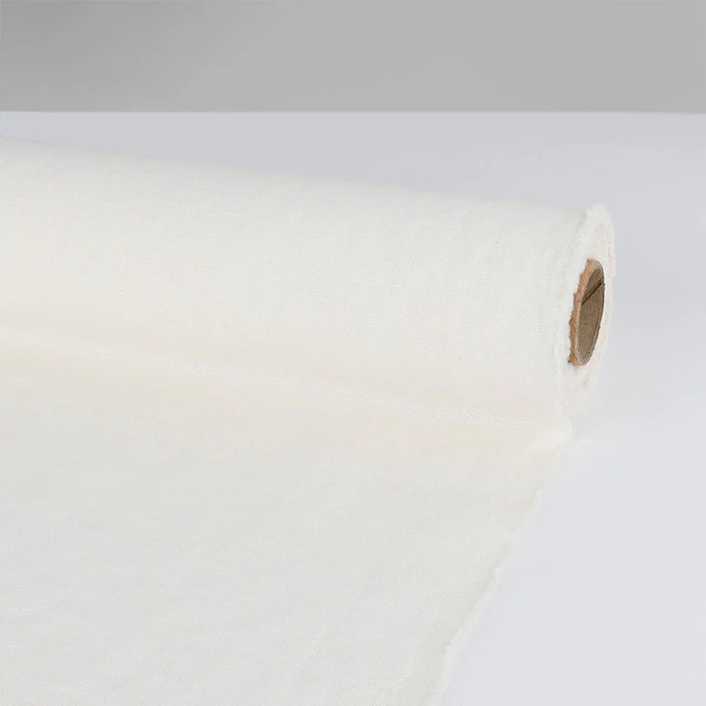 Tumbled Linen Canvas - Light Cream (Pieces) - Image 3