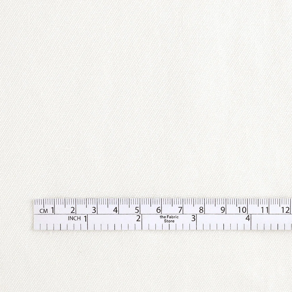 Tumbled Midweight Linen - Off White - Image 4