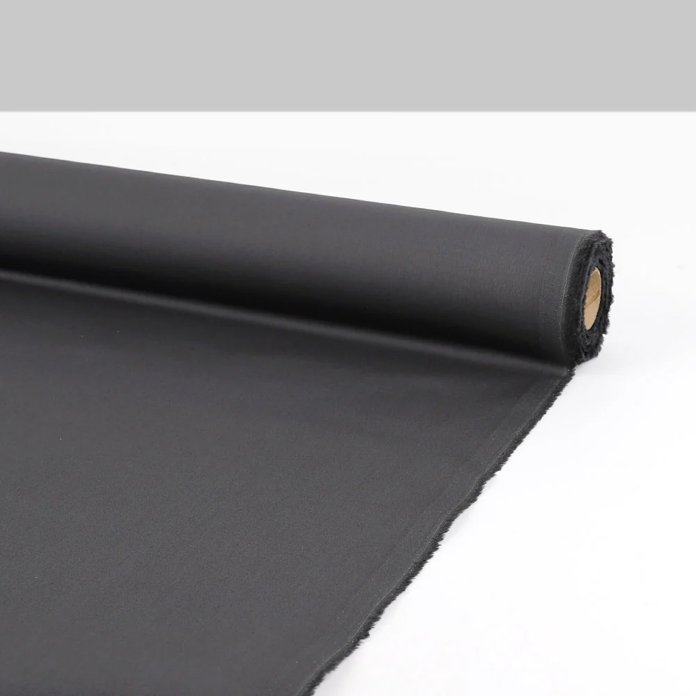 Variegated Stretch Cotton Suiting - Gunmetal - Image 3