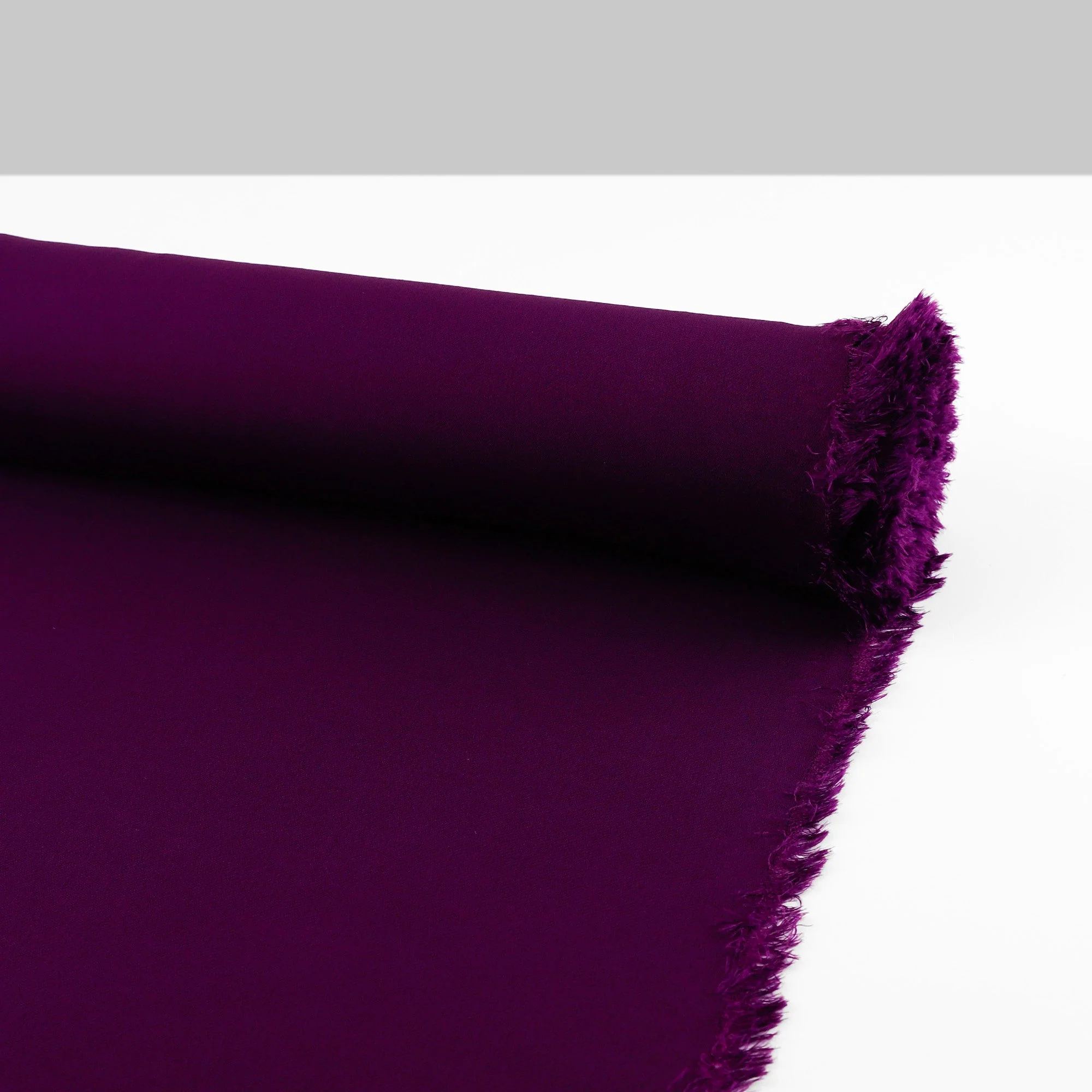 Viscose Crepe Double Jersey - Grape Jam - Image 3