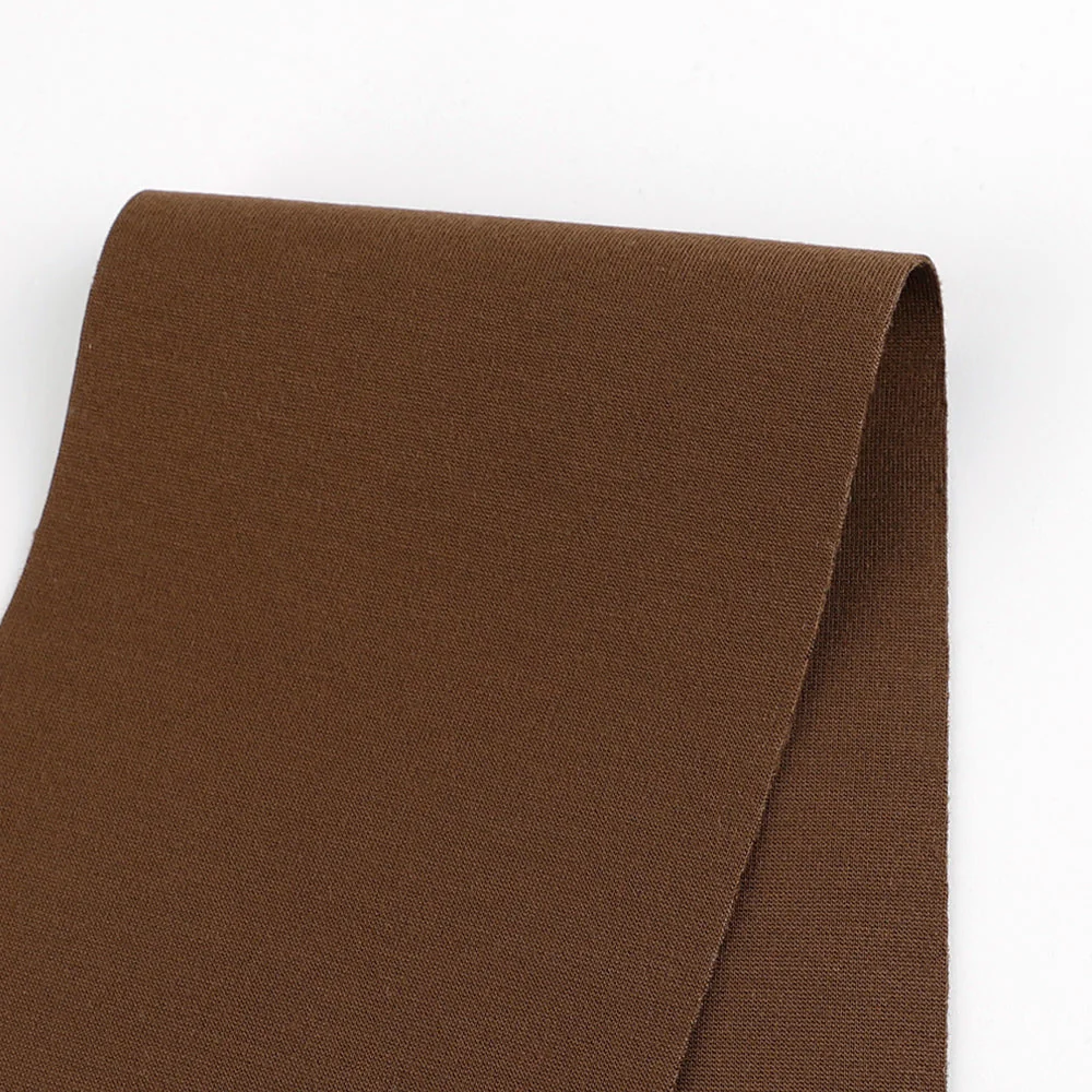 Viscose/Nylon Ponte Knit - Milk Chocolate