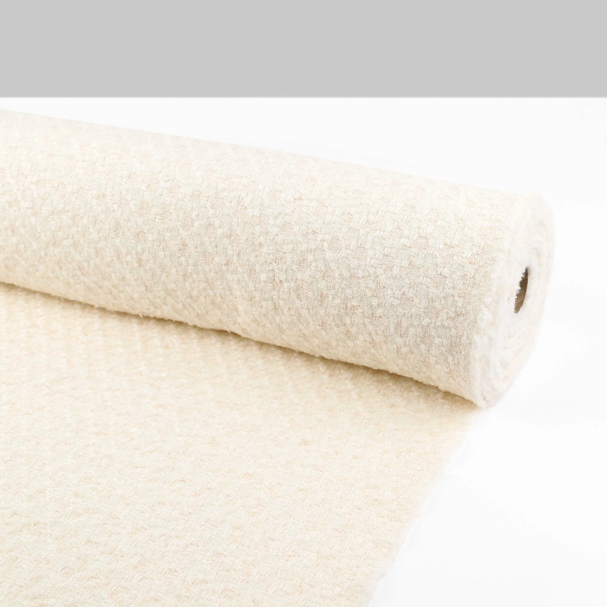 Wool Blend Tweed - Coconut - Image 3