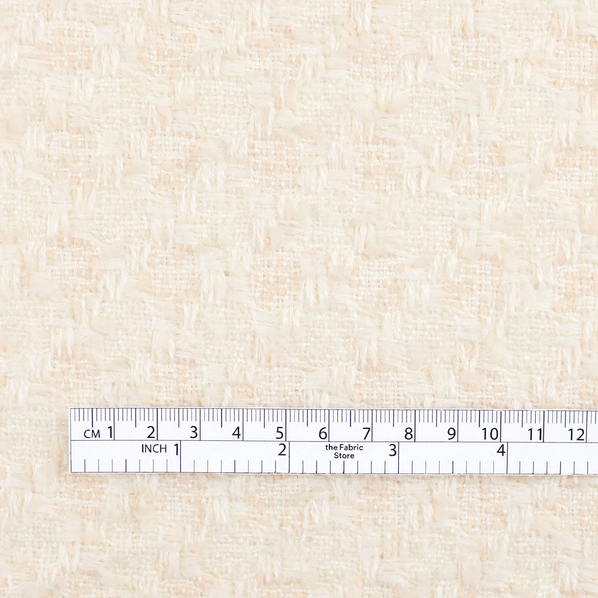 Wool Blend Tweed - Coconut - Image 4