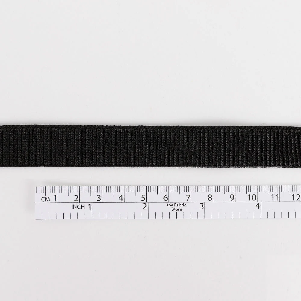 Woven Elastic 19mm - Black - Image 2
